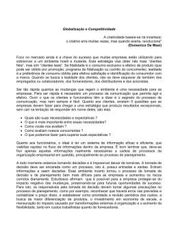Futuro do Relacionamento com o Cliente II