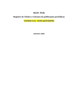 SeCS- Web version 0.9