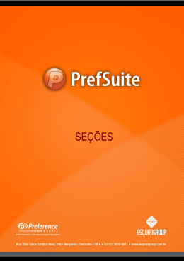 SE&Ccedil;&Otilde;ES - Prefsuite