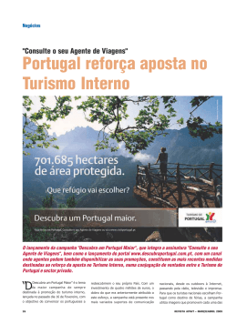 Portugal reforça aposta no Turismo Interno