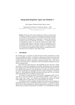 Integrando Requisitos &Aacute;geis com Modelos i* - CEUR