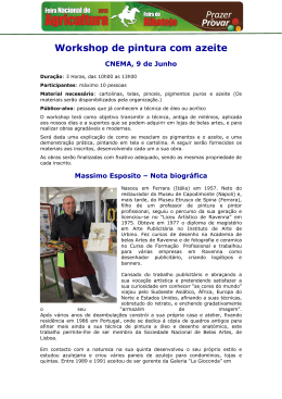 Workshop de pintura com azeite