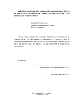 gest&atilde;o do conhecimento e comunica&ccedil;&atilde;o organizacional