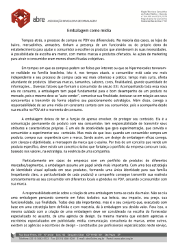 Embalagem como m&iacute;dia