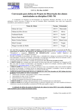 publicado edital de convoca&ccedil;&atilde;o para defesa de projeto de