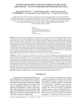 an&aacute;lise estratigr&aacute;fica aplicada &agrave; forma&ccedil;&atilde;o ara&ccedil;atuba