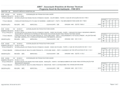 ABNT - Associa&ccedil;&atilde;o Brasileira de Normas T&eacute;cnicas
