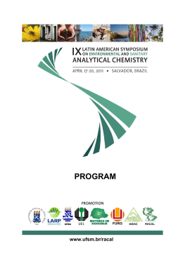 IX Latin American Symposium on Environ and Sanitary Anal