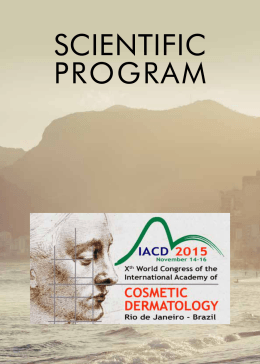 SCIENTIFIC PROGRAM