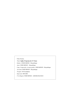 Ingl&ecirc;s: programa da 11a classe - International Bureau of Education