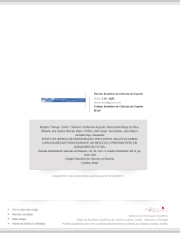 Redalyc.EFEITO DO MODELO DE PERIODIZA&Ccedil;&Atilde;O COM CARGAS
