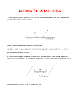 ELETROST&Aacute;TICA: EXERC&Iacute;CIOS