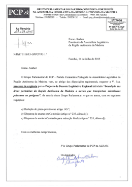 OT 42 ponto 28 - Assembleia Legislativa da Regi&atilde;o Aut&oacute;noma da