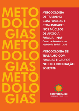 Metodologias naf e sosf.indd - Prefeitura Municipal de Belo Horizonte