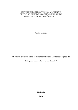 A Rela&ccedil;&atilde;o Professor-Aluno no Filme &bdquo;Escritores da