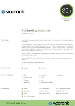 An&aacute;lise de google.com