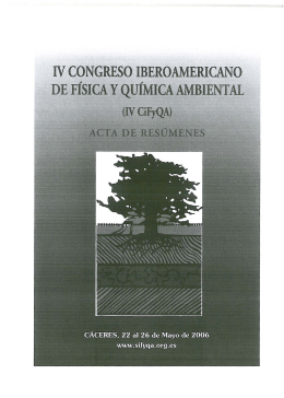 IV CONGRESO IBEROAMERICANO DE FfslCA Y