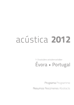Programa detalhado - Sociedade Portuguesa de Acústica