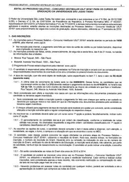 EDITAL DO PROCESSO SELETIVO