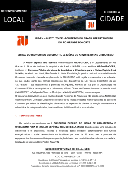 EDITAL I CONCURSO ESTUDANTIL DE IDEIAS DE