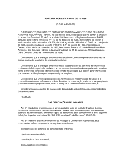 Portaria N&ordm; 84 - IBAMA 15-10-1996