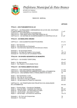 Lei Complementar n&ordm; 46/2011 - C&acirc;mara Municipal de Pato Branco