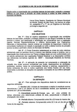 LEI NÚMERO 6.356I DÉ 24 DE NOVEMBRO DE 2005
