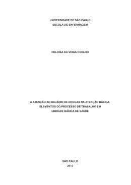 A aten&ccedil;&atilde;o ao usu&aacute;rio de drogas na aten&ccedil;&atilde;o b&aacute;sica: elementos do