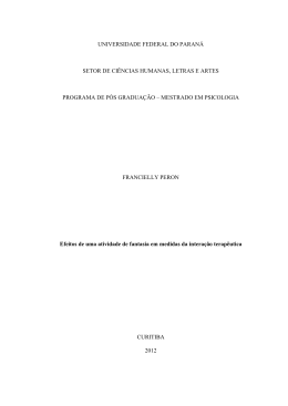 Disserta&ccedil;&atilde;o - Setor de Ci&ecirc;ncias Humanas