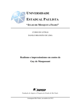 Realismo e impressionismo em contos de Guy de Maupassant