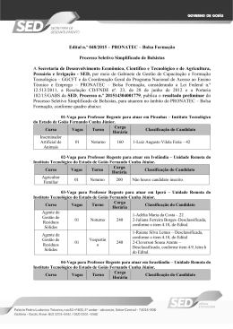 Resultado Preliminar