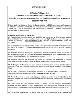 Edital PAEX 03/2014