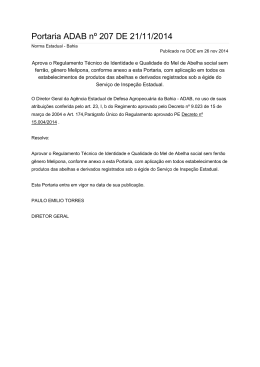 Portaria ADAB nº 207 DE 21/11/2014