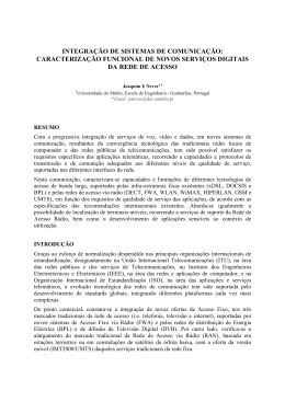 caracteriza&ccedil;&atilde;o funcional de novos servi&ccedil;os digitais da rede de acesso