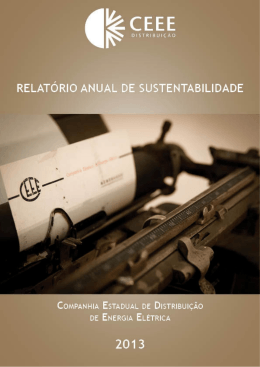 RELATÓRIO ANUAL E DE SUSTENTABILIDADE 2012