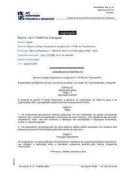Lei n.&ordm; 119/2015, de 31 de agosto
