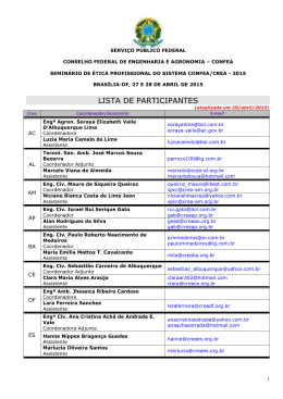 REUNI&Atilde;O EXTRAORDIN&Aacute;RIA DA COORDENADORIA DE