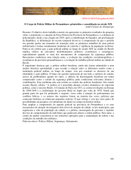 DOI:10.4025/5cih.pphuem.0404 O Corpo de Pol&iacute;cia Militar de