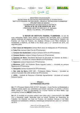 Edital - Portal de Inscri&ccedil;&otilde;es