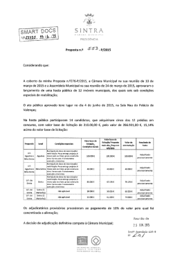Proposta n.9 553 - P/2015 Considerando que:
