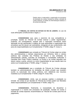 Delibera&ccedil;&atilde;o TCE-RJ n&ordm; 198/96