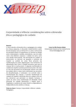 considera&ccedil;&otilde;es sobre a dimens&atilde;o &eacute;tica e pedag&oacute;gica