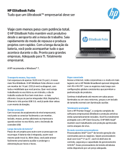 HP EliteBook Folio data sheet - Portuguese (Brazil)