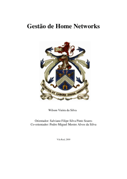 Gest&atilde;o de Home Networks