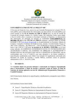 ESTADO DO ACRE Secretaria de Estado da Gest&atilde;o Administrativa