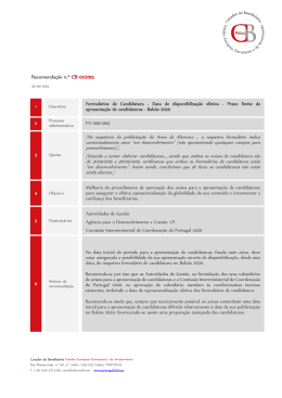 Recomenda&ccedil;&atilde;o n.&ordm; CB 01/2015