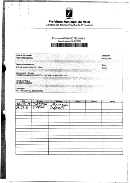Processo Poty Couros - Prefeitura Municipal do Natal