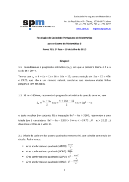 Resolução - Sociedade Portuguesa de Matemática