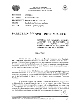 Parecer 614/2015-MP-EFC. - Ministério Público de Contas