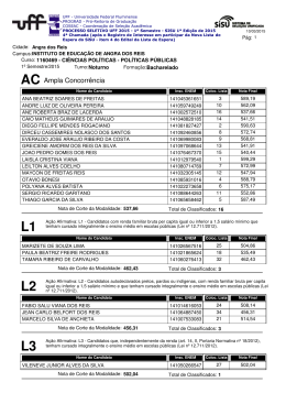 AC - Uff - Universidade Federal Fluminense